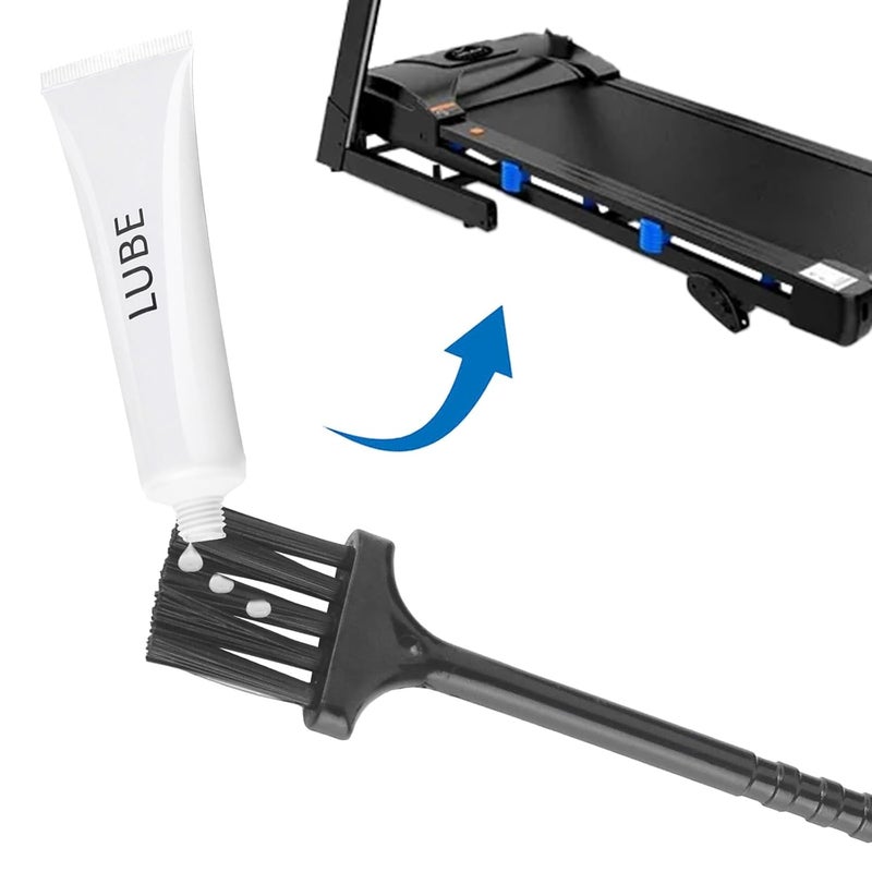 GGTE Fitness Treadmill Tube of Tread Belt Deck Lube for Spirit Sole Fitness Treadmill, Silicone Lubricant Oil Maintenance Lubricant p/n N020001, with Cleaning Cloth and Brush (2 Pack) - Image 3